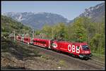 1116 225 (ÖFB) als Railjet bei Payerbach am 19.04.2018.