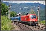 1216 238 mit Railjet in Küb am 21.06.2018.