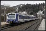 4020.290 steht am 13.03.2019 im Bahnhof Semmering.