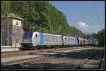 187 341 + 187 344 mit Güterzug in Semmering am 5.06.2019.