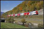 Steuerwagen 86-33 026 als REX bei Schlöglmühl am 24.10.2019.