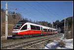 4023 011 zwischen Semmering und Steinhaus am 21.01.2020.