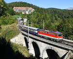 Zwischen Hegyeshalom und Graz traktionierte die 1142 671 einen Sonderzug der MÁV Nosztalgia aus Budapest.