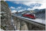 Krausel Klause wide angle - 1216 230 Railjet mit CD Wagen,auf der Fahrt von Prag nach Graz. 
Breitenstein 6.1.2015