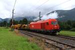Zwischen den Bahnhöfen Selzthal und Frauenberg an der Enns fand Ende Juli eine Gleisbaustelle statt.