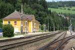 Bahnhof Breitenstein am 12.Juli 2015.