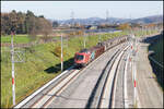 Am Nachmittag des 5. November rollt ein weiterer Güterzug dem Koralmtunnel entgegen 