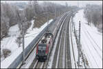 Winter in der Südweststeiermark . Ein Railjet erreicht in kürze den Bahnhof Weststeiermark 17.01.2026 