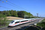 Der ICE 412 213 war am Samstag den 18. April 2026 als ICE 116 von Graz nach Frankfurt am Main unterwegs, und wurde dabei von mir kurz vor der Einfahrt in den Hengsbergtunnel fotogfrafisch festgehalten.