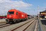 Die 2016 081 war am 21.7.2026 als Arbeitszuglok zwischen Lieboch und S�ding-Mooskirchen im Einsatz.