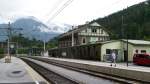 Blick auf den Bahnhof Imst-Pitztal am 26.7.2014