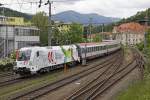 1116 130 (Frontranner) mit EC102 in Kapfenberg am 15.05.2014