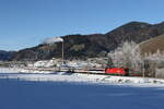 1116 126 war mit dem  Transalpin  am 3. Dezember 2025 bei Hochfilzen auf dem Weg nach Graz.