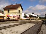 Bahnhof St.Martin am 14.8.2010 an der Burgenlandbahn.