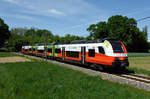 4746 549 CityJet eco als  S5 von Spielfeld-Straß nach Bad Radkersburg, kurz vor dem vorläufigen Endpunkt der Strecke in der Thermenstadt. (fotografiert am 07.05.2020)