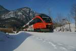 Am 6.2.2019 war 4024 011 der �BB als REX 4410 von Linz auf dem Weg nach Stainach-Irdning.