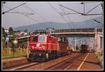 1040 006 fährt mit G79052 am 17.08.1994 durch die Haltestelle Oberaich.