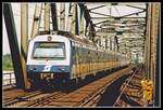 4020.075 als S-Bahn auf der Donaubrücke bei Handelskai am 6.05.1996.