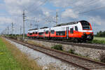 City Jet ET 4744 546 der �BB bei H�rsching am 15.6.26.