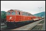 2043 012 wartet am 2.05.1989 in Wolfsberg auf die Abfahrt.