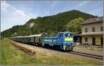 Diesellok 383.10 der NBiK f�hrt mit Sonderzug 19815 von St.Paul nach Lavam�nd und wieder retour.