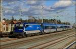 1216.250 durchfährt am 20.12.14 mit CD Rj 73 (Praha-Graz Hbf) den Bhf. Neunkirchen/NÖ.