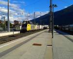 189 903 + 186 666 mit dem Ekol-Zug (Trieste - Köln) am 20.9.2015 bei der Durchfahrt in Spittal-Millstättersee.