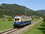 Der mustergültig aufgearbeitete E-Triebwagen der NBiK war am 15.08.2019 als Leerzug von Übelbach nach Wien unterwegs, und wurde von mir bei Prenning fotografiert. www.nostalgiebahn.at/ 