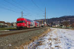 86-33 105-6 als REX bei Schwarzach Richtung Dornbirn. 14.3.18