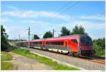 RJ67 von Mnchen ber Wien nach Budapest; Bheimkirchen, 14.8.2010.