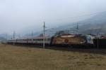 
1216 019 Wagner/Verdi als IC 960 von Wien Westbahnhof (Ws) nach Villach Hauptbahnhof (Vb) aufgenommen in der nähe von Pfarrwerfen; am