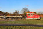 in den letzten Sonnenstrahlen steht DM100.1 im Ladegleis Schwanberg. 
3.12.2018 