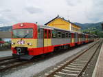 Eine Probefahrt war Anlass, das der VT70.06 und VT70.12 in Deutschlandsberg ohne Bahnsteig auf Gleis 3 standen und auf die Rückfahrt nach Graz warten.
