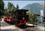 sterreichurlaub 2008 - Achenseebahn: Die Lok 3 der Achenseebahn wartet auf ihre Abfahrt im Achsenseebahnhof.