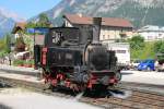 Zahnradlok Nr 4 “Hannah” der Achenseebahn auf Bahnhof Jenbach am 2-8-2013.