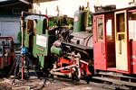 26.08.2000, Österreich, Schafbergbahn am Wolfgangsee, Lok 999 106 beim Wasserfassen im Talbahnhof