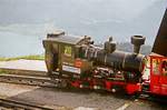 18.08.2001, St.Wolfgang, Schafbergbahn, Lok 999.203 nach der Ankunft auf der Schafbergspitze.