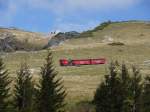 Zug der Schafbergbahn mit Lok Z11 auf Bergfahrt oberhalb der Schafbergalpe; 12.10.2012  