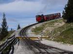 Schafbergbahn mit Lok Z12 zu Tal kurz vor der Station Schafbergalpe; 12.10.2012