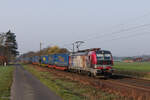 193 181-5 (Railpool / Adesso Rail) mit einem LKW-Walter Sattelaufliegerzug in B�nen Nordb�gge, 7.