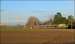 CargoServ 1216.932 bringt am 19.03.13 den knapp 16 Stunden verspteten 46661 (Passau-Sopron) nach Ebenfurth.
