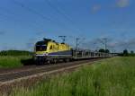 182 582 mit einem BLG-Autozug am 21.05.2013 bei Plattling.