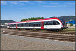 Am Weg nach Graz Hauptbahnhof als Dienstfahrt alias Leerpersonenzug an diesem sonnigen 3.Juli 2022 ist GTW 06.
