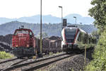 Reger Betrieb im Holzverarbeitenden Betrieb  Hasslacher  in Preding. 
In den letzten Tagen erreichten unzählige Festmeter Holz das Unternehmen. Vorbildlich per Bahn. 19.06.2019

