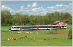 5063.013 als R 8525 (S61) von Graz nach Wies am 30.4.2020 in dem zu St. Peter im Sulmtal gehörenden Ortsteil Freidorf.