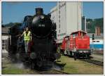 33.132 (BB 113.32, DRB 33 132, JD 06-105, JD 10-005, J 10-005) der Firma Brenner&Brenner am Graz-Kflacher Bahnhof bei der Vorbereitung fr die Dampflokparade am Nachmittag (19.5.07) Zur