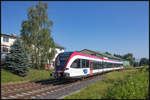 VT63.01 an diesem noch sonnigen 21.Juli 2020 bei der einfahrt in den Bahnhof Premstätten Tobelbad.