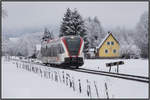 Winteridyll im April. 
Freidorf im Sulmtal am 6.04.2021