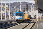 Adria Transport 1216.922 durchfährt den Grazer Hauptbahnhof am 31.0.2023