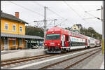 Bahnhof Wies Eibiswald am Abend des 10.Oktober 2023.